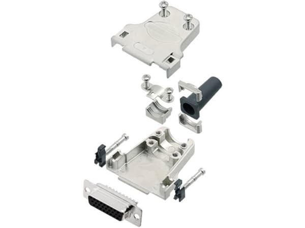 TRU COMPONENTS TCDTZF15HDS26K 7708588 D-SUB-kiskosarja 180° Napojen lukumäärä: 26 Juotospää 1 kpl