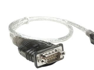 Manhattan 205146, Sort, Gjennomsiktig, 0,45 m, USB Type-A, D-Sub (DB-9), Hankjønn, Hankjønn