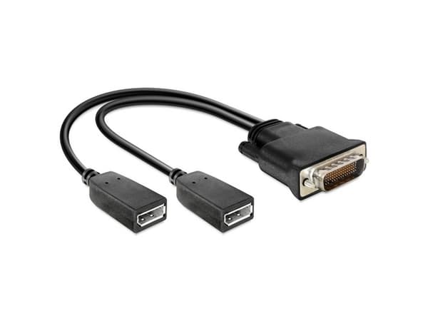 Delock - Displayadapter - 20-pins TDP-kontakt (hunn) til DMS-59 (hann) - 25 cm - tommelskruer