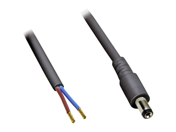 BKL Electronic Lavvoltstilslutningskabel Lavspændingsstik - åben ende 5.50 mm 2.10 mm 30.00 cm 1 stk