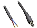 Miniatyrbilde 1 av 4: BKL Electronic Lavvoltstilslutningskabel Lavspændingsstik - åben ende 5.50 mm 2.10 mm 30.00 cm 1 stk