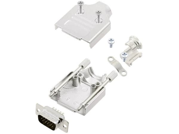 Amphenol L17MHDM15+L717HDA26P D-SUB stiftliste-sæt 180 ° Poltal: 26 Loddekop 1 stk