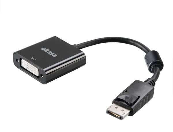 Akasa AK-CBDP15-20BK - Videotransformator - DisplayPort - DVI - sortering