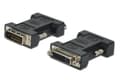 Miniatyrbild 4 av 5: ASSMANN - DVI-adapter - dubbel länk - DVI-D (hane) till DVI-I (hona) - formpressad, tumskruvar - svart