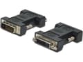 Miniatyrbild 5 av 5: ASSMANN - DVI-adapter - dubbel länk - DVI-D (hane) till DVI-I (hona) - formpressad, tumskruvar - svart