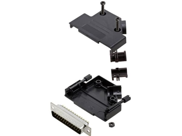 TRU COMPONENTS TCD45PKP25DBPK 7708856 D-SUB stiftliste-sæt 45 ° Poltal: 25 Loddekop 1 stk