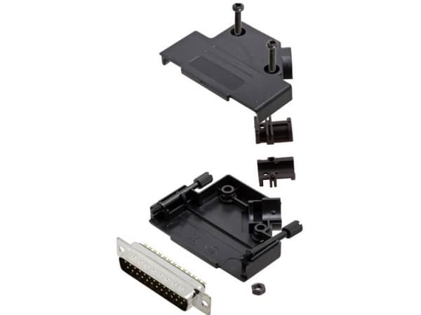 TRU COMPONENTS TCD45PKP25DBPK 7708856 D-SUB stiftliste-sæt 45 ° Poltal: 25 Loddekop 1 stk