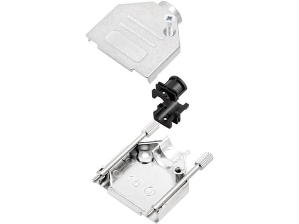 encitech DTZK25-NM-K 6560-0165-03 D-SUB-kapsling Antal poler: 25 Gjuten zink 180° Metall 1 st