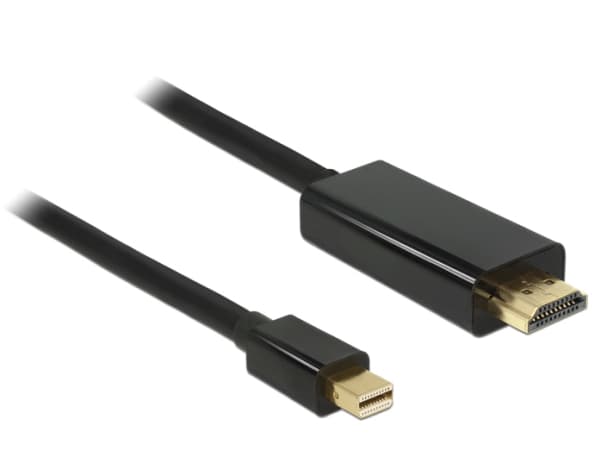 Delock - Adapterkabel - Mini DisplayPort hann til HDMI hann - 3 m - svart