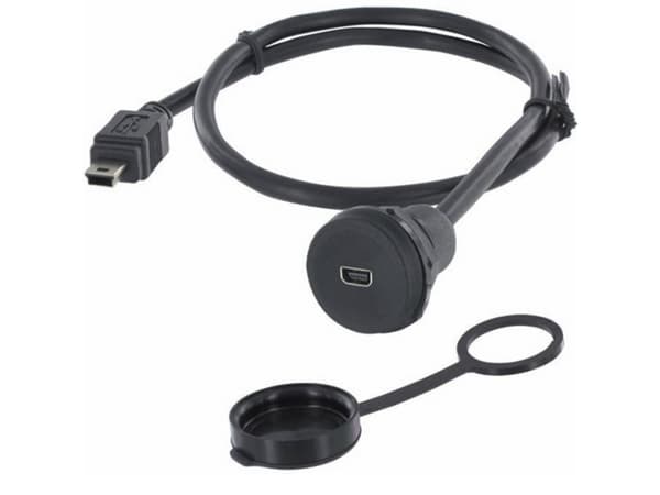 USB-stik Chassistilslutning, indbygning 1310-1021-01 M22 1310-1021-01 encitech Indhold: 1 stk
