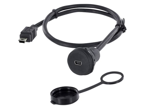 USB-stik Chassistilslutning, indbygning 1310-1021-01 M22 1310-1021-01 encitech Indhold: 1 stk