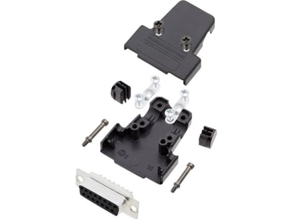 encitech TRI-P-15-DBS-K 6355-0036-12 D-SUB-skärningssats 180° Antal poler: 15 Lödhuvud 1 sats