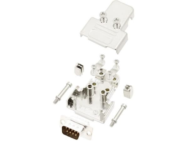 TRU COMPONENTS TCTRIM09DBPK 7709572 D-SUB stiftremssats 180° Polantal: 9 Lödskål 1 st