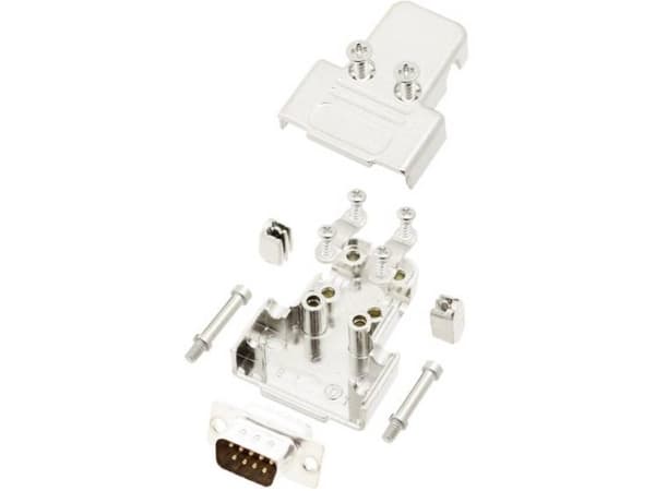TRU COMPONENTS TCTRIM09DBPK 7709572 D-SUB stiftremssats 180° Polantal: 9 Lödskål 1 st