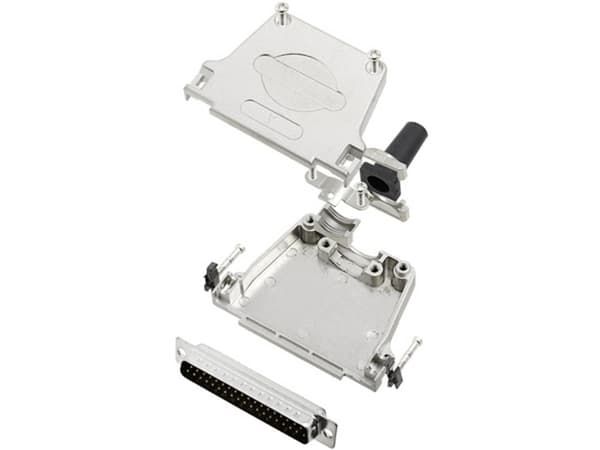 TRU COMPONENTS TCDTZF37DBPK 7709064 D-SUB-piikkiliuska 180° Piikkimäärä: 37 Juotoskuppi 1 kpl