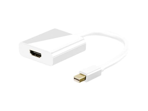 Goobay miniDisplayPort/HDMI, 0,1 m, Mini DisplayPort, HDMI Typ A (standard), Vit, 1 styck