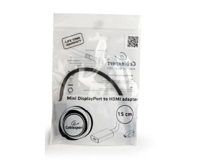 Gembird - Videokort - Mini DisplayPort hane till HDMI hona - svart