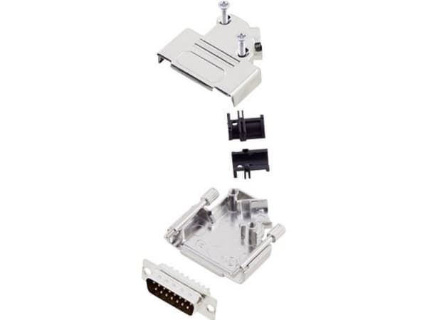 encitech D45ZK15-DBP-K 6355-0003-02 D-SUB stiftliste-sæt 45 ° Poltal: 15 Loddekop 1 Set