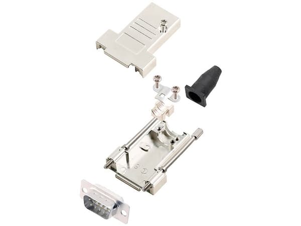 encitech DTSL09-LJSRG-T-DBP-W-K 6355-8040-01 D-SUB stiftliste-sæt 180 ° Poltal: 9 Loddekop 1 stk