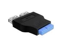 Delock USB 3.0 Pin Header - USB-adapter - USB typ A (hona) till 19-stifts USB 3.0-kontakt (hona) - USB 3.0