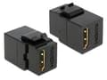 Miniatyrbilde 3 av 5: Delock Keystone module - Trapes-jakk - HDMI - svart