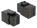 Miniatyrbilde 5 av 5: Delock Keystone module - Trapes-jakk - HDMI - svart