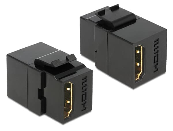 Delock Keystone module - Trapes-jakk - HDMI - svart