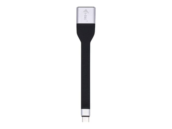 i-Tec USB-C Flat DP Adapter 4K/60 Hz - Adapterkabel - 24 pin USB-C (hane) till DisplayPort (hane) - Thunderbolt 3 - 11.5 m - stöd för 4K - svart