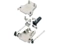 Miniatyrbild 2 av 2: encitech DTZF37-RG-LJS-M3-K 7960-5209-04 D-SUB-kapsling Antal poler: 37 Gjuten zink 180° Metall 1 st