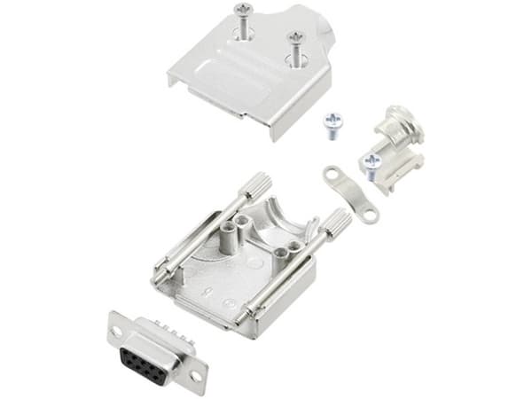 TRU COMPONENTS TCMHDM09DBSK 7709884 D-SUB bøsningsliste-sæt 180 ° Poltal: 9 Loddekop 1 stk