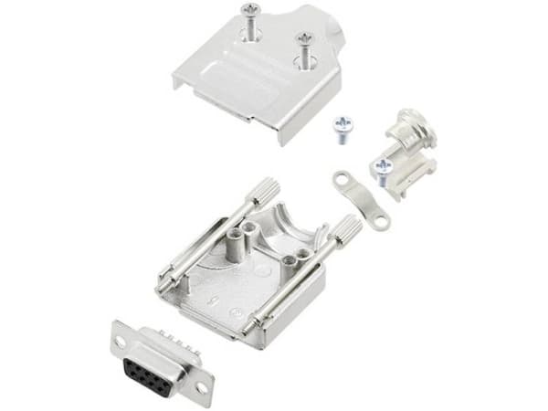 TRU COMPONENTS TCMHDM09DBSK 7709884 D-SUB bøsningsliste-sæt 180 ° Poltal: 9 Loddekop 1 stk