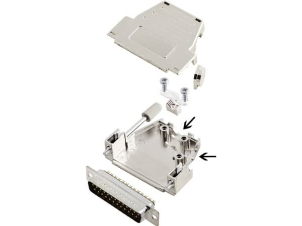 encitech DSSK25-M-DMP-K 6355-0084-23 D-SUB stiftliste-sæt 45 °, 180 ° Poltal: 25 Loddekop 1 stk