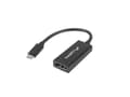 Miniatyrbilde 3 av 5: Lanberg - Video/audio-adapter - DisplayPort hunn til 24 pin USB-C hann - 15 cm - svart