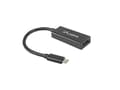 Miniatyrbilde 4 av 5: Lanberg - Video/audio-adapter - DisplayPort hunn til 24 pin USB-C hann - 15 cm - svart