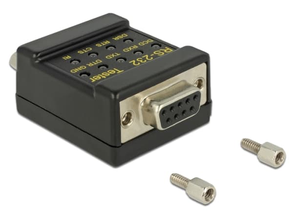 Delock RS-232 Tester DB9 female > DB9 male - Nettverkstester