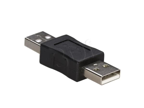 Akyga - USB-hann-hunnveksler - USB (hann) til USB (hann) - svart