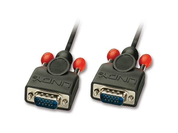 Lindy 31440 VGA-kabel 1 m VGA (D-Sub) Sort