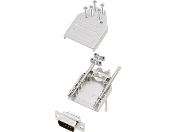encitech DTZI09-DMP-K 6355-0077-21 D-SUB stiftliste-sæt 180 ° Poltal: 9 Loddekop 1 Set