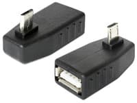 Delock - USB-adapter - USB (hunn) til Micro-USB type B (hann) - USB 2.0 OTG - 90°-kontakt