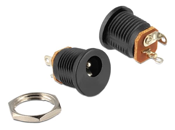 Delock - Elkontakt - DC-jack 5,5 x 2,1 mm (hona)