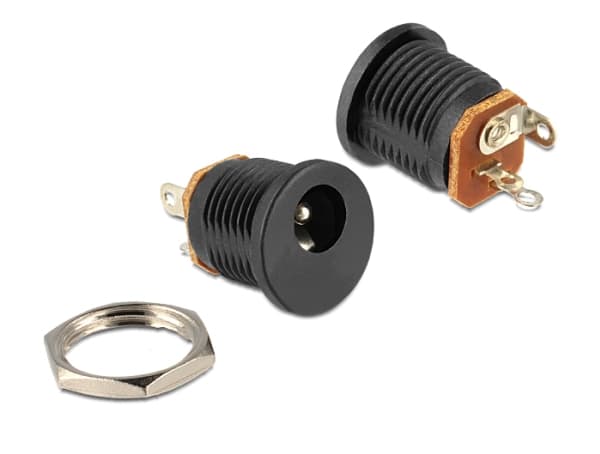 Delock - Elkontakt - DC-jack 5,5 x 2,1 mm (hona)