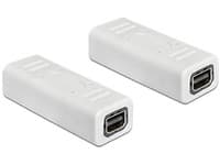 Delock - Kjønnveksler for DisplayPort - Mini DisplayPort (hunn) til Mini DisplayPort (hunn) - 3.9 cm - hvit