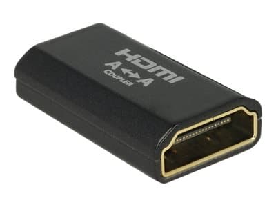 Delock - HDMI-kobler - HDMI hunn til HDMI hunn - svart - 4K-støtte