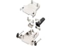 Miniatyrbild 2 av 2: encitech DTZF09-RG-M3-K 7960-5205-01 D-SUB-kapsling Antal poler: 9 Gjuten zink 180° Metall 1 st