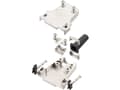 Miniatyrbild 1 av 2: encitech DTZF09-RG-M3-K 7960-5205-01 D-SUB-kapsling Antal poler: 9 Gjuten zink 180° Metall 1 st
