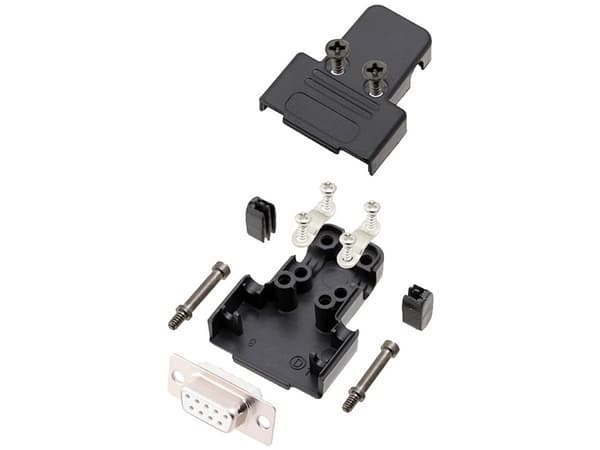 encitech TRI-P-09-DBS-W-K 6355-8036-11 D-SUB-skärningssats 180° Antal poler: 9 Lödhuvud 1 st