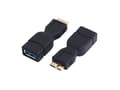 Miniatyrbild 3 av 5: LogiLink USB 3.0 A/micro-B, USB 3.0-A F, Micro USB 3.0-B M, Sortera