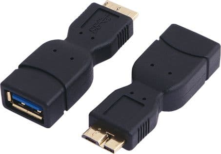 LogiLink USB 3.0 A/micro-B, USB 3.0-A F, Micro USB 3.0-B M, Sortera