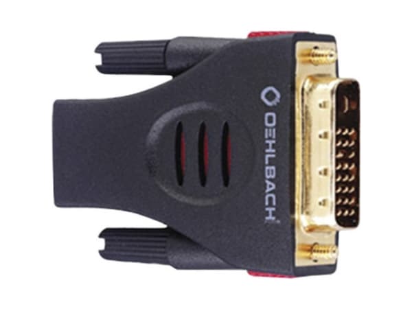 OEHLBACH HDMI-DVI Adapter, HDMI, DVI-D, Svart