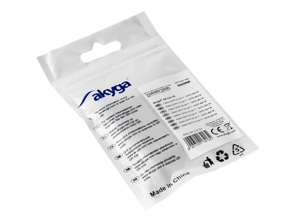Akyga - SATA-forlengelsesadapter - SATA combi (hann) til SATA combi (hun) - svart
